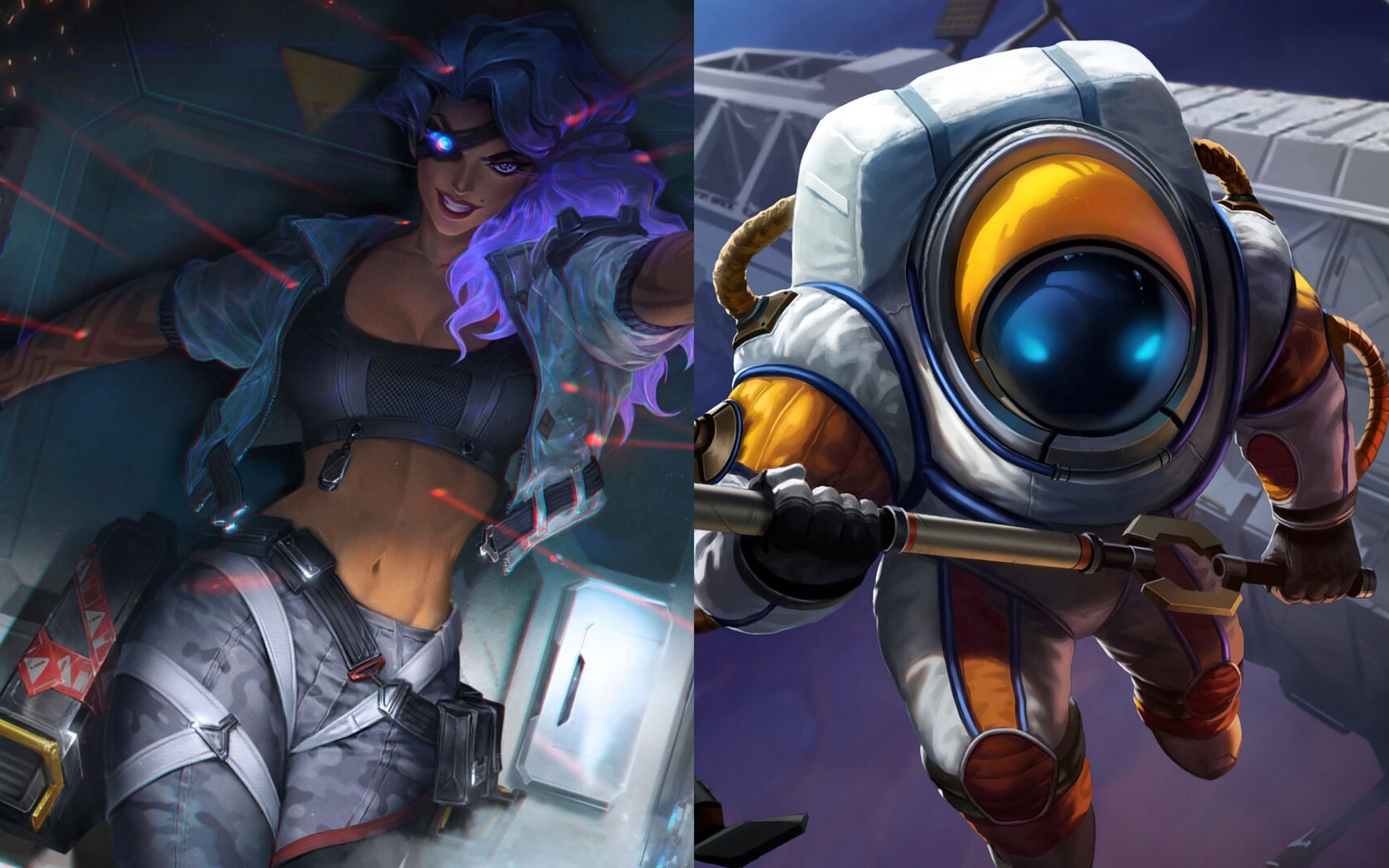 Samira &amp; Nautilus are one of the best oppressing duos in season 13 (Images via Riot Games)