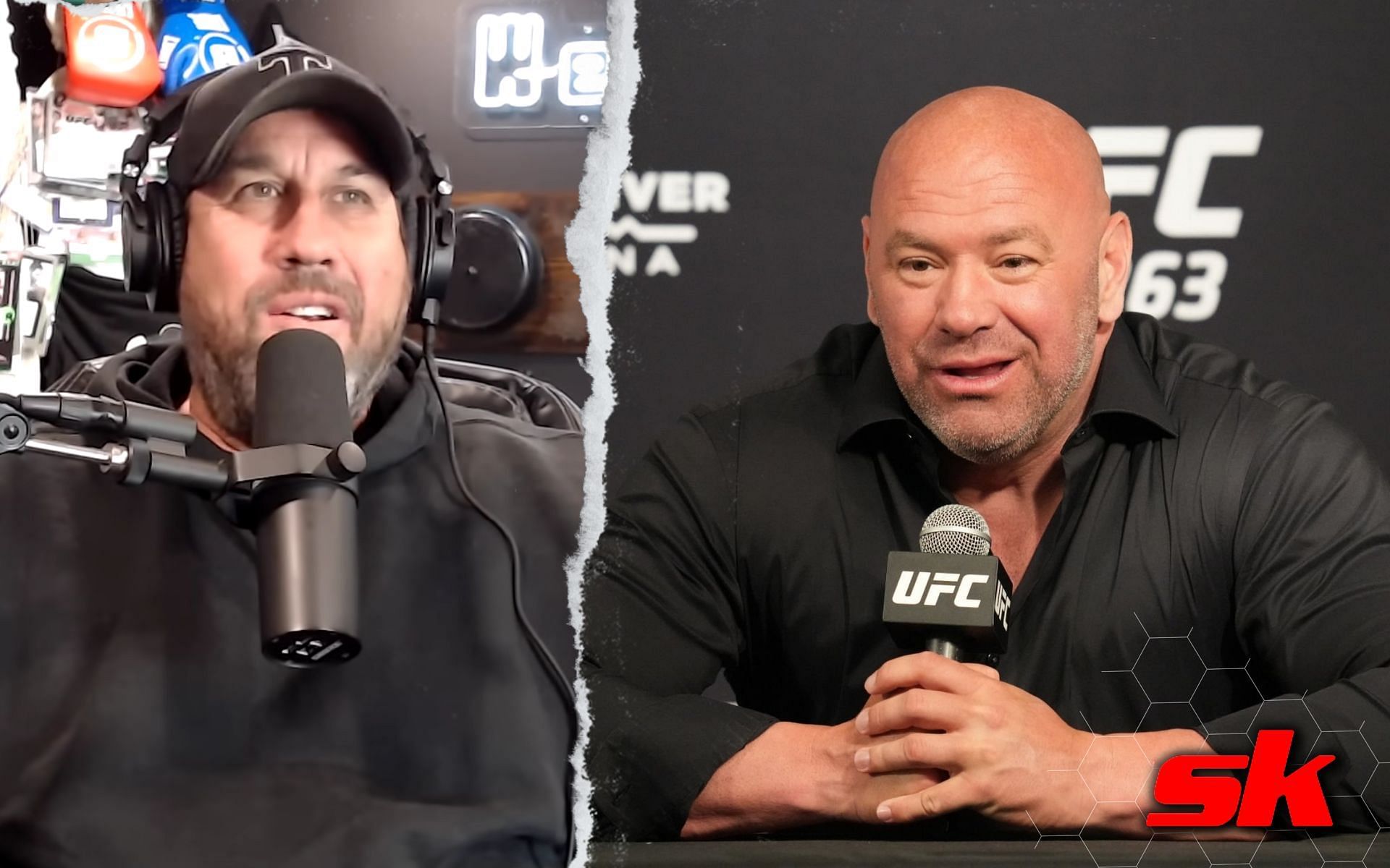 John McCarthy details why Dana White and the UFC will never do a cross-promotional event. [Image credits: YouTubeWeighingIn; Getty Images]