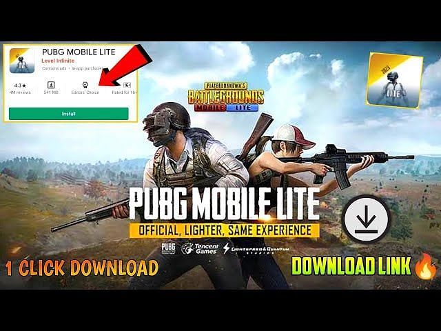 PUBG Mobile Lite APK Download Link, File Size, And More