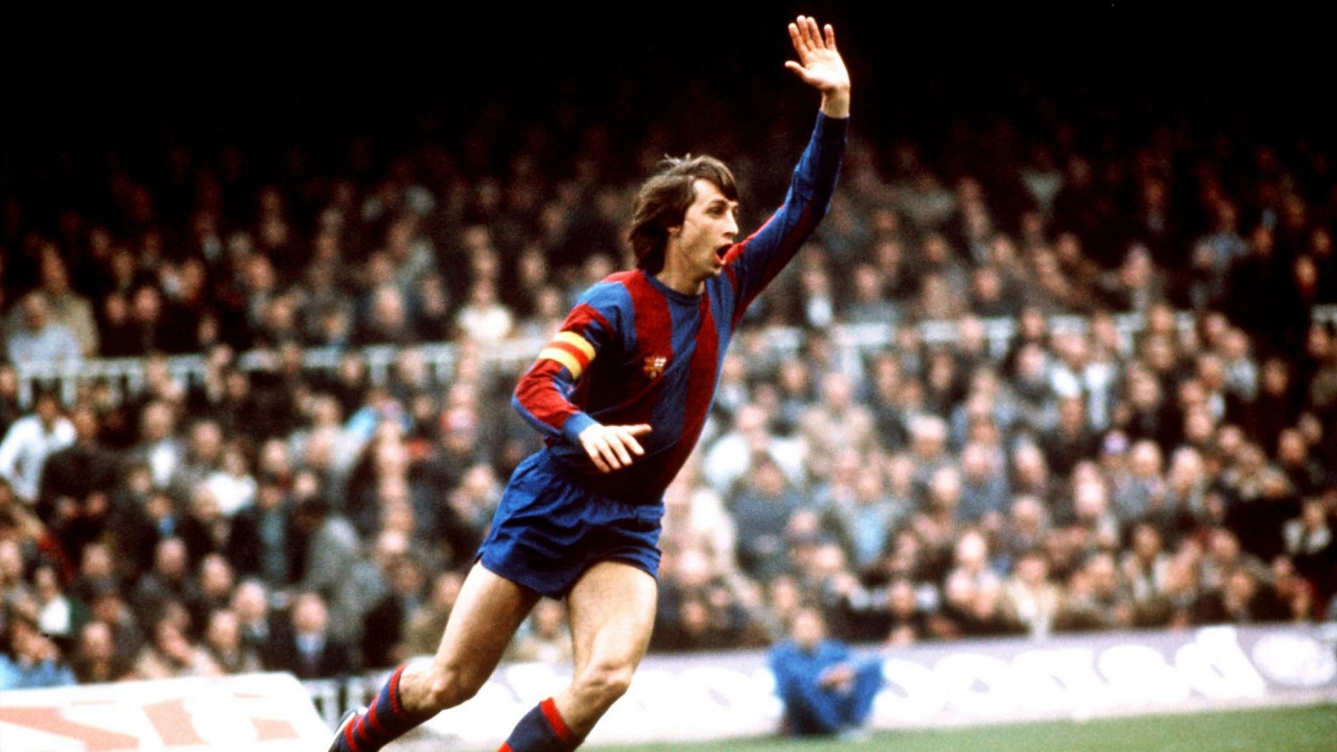 Johan Cruyff playing for FC Barcelona