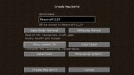 Enabling cheats in a new world (Image via Mojang)