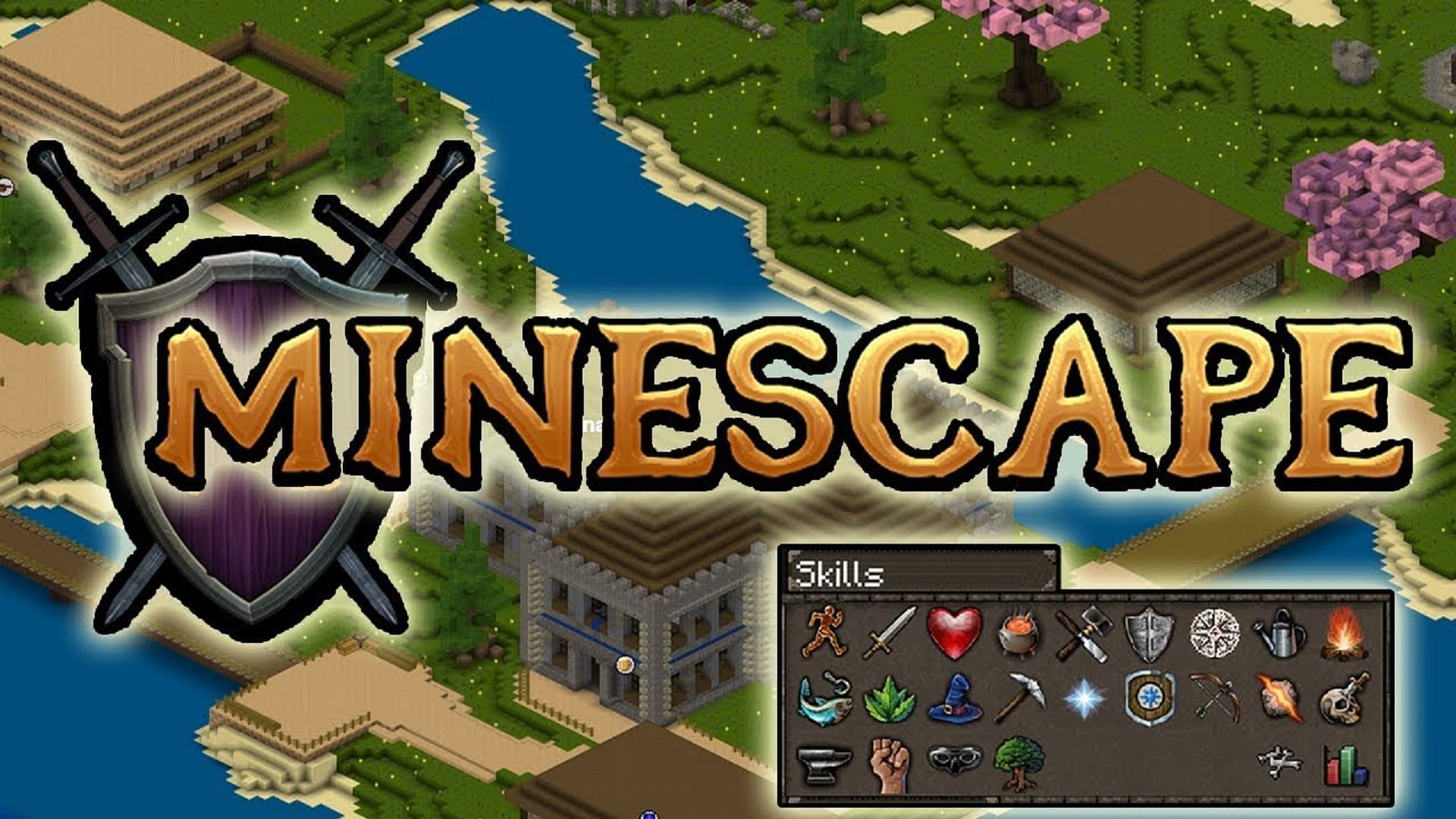 Minescape blends Minecraft with the beloved MMORPG Runescape (Image via FlippingOldSchool/YouTube)