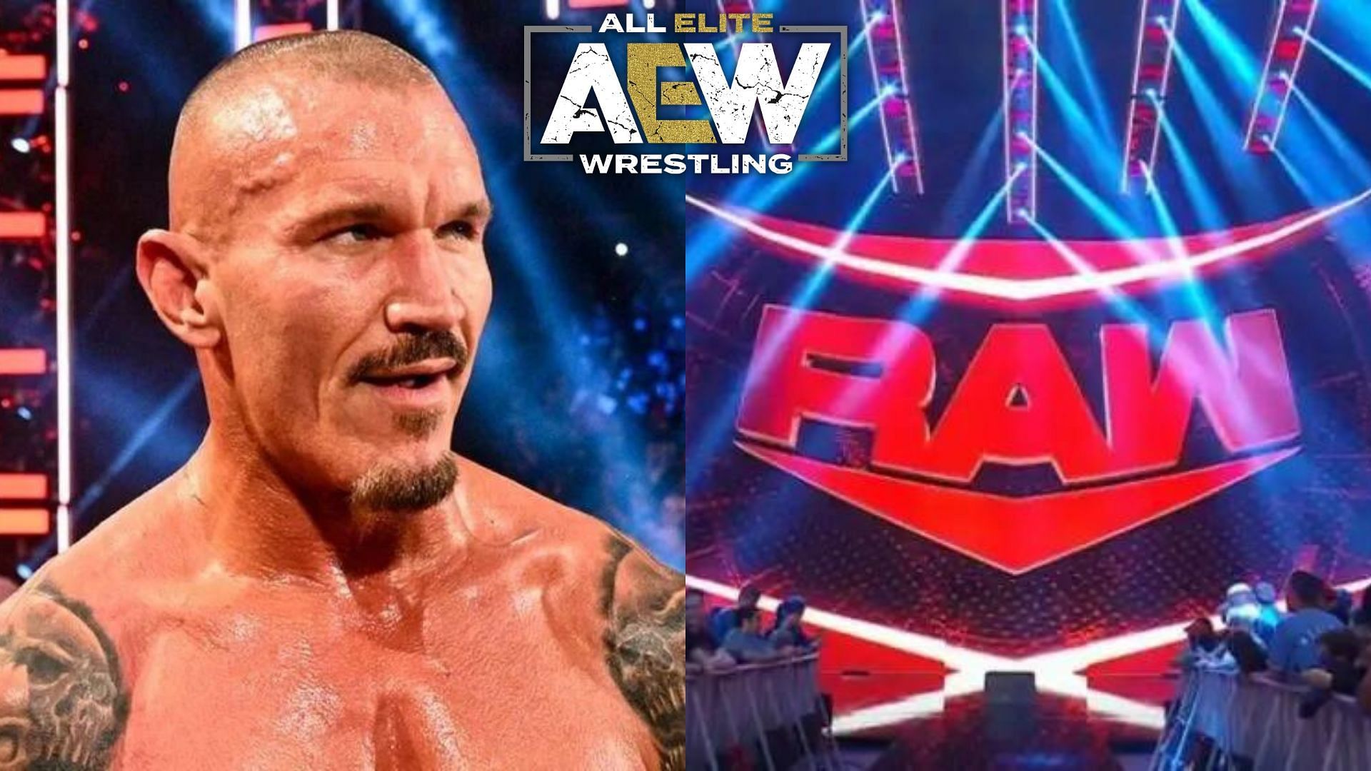 Randy Orton (left), WWE RAW (right)