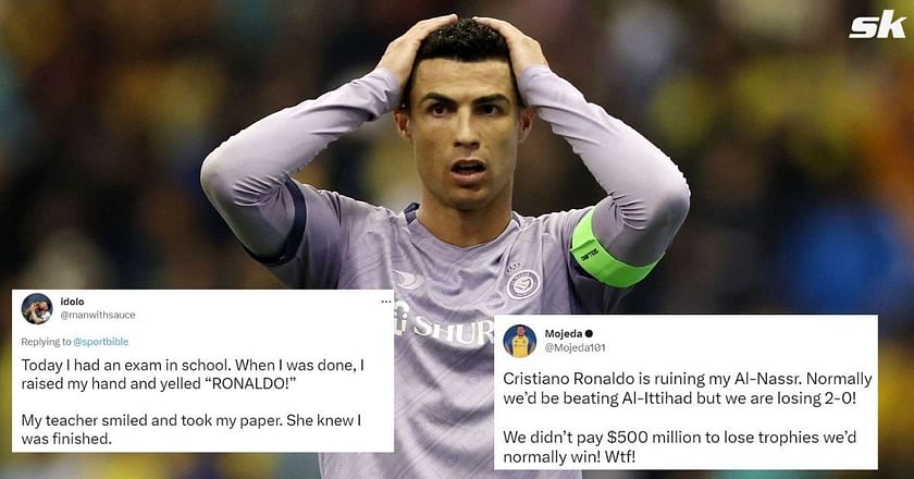 Football 2023: Cristiano Ronaldo mocked for using photo of missed