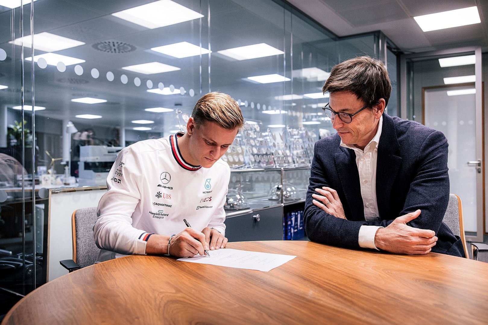 Mick Schumacher has signed with Mercedes as a reserve driver for 2023 (Image credits: Mercedes F1 Newsroom)