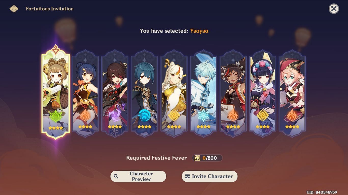 Get a free four-star Liyue character of your choice (Image via HoYoverse)