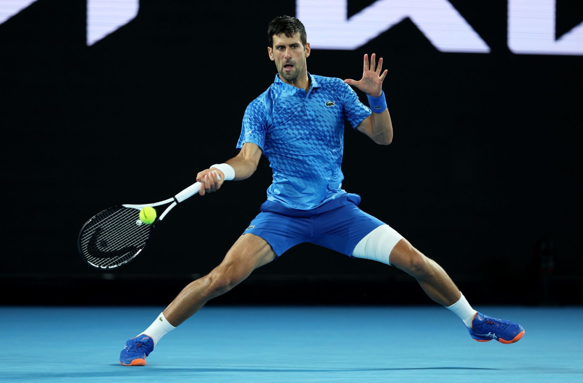 Novak Djokovic at the 2023 Australian Open