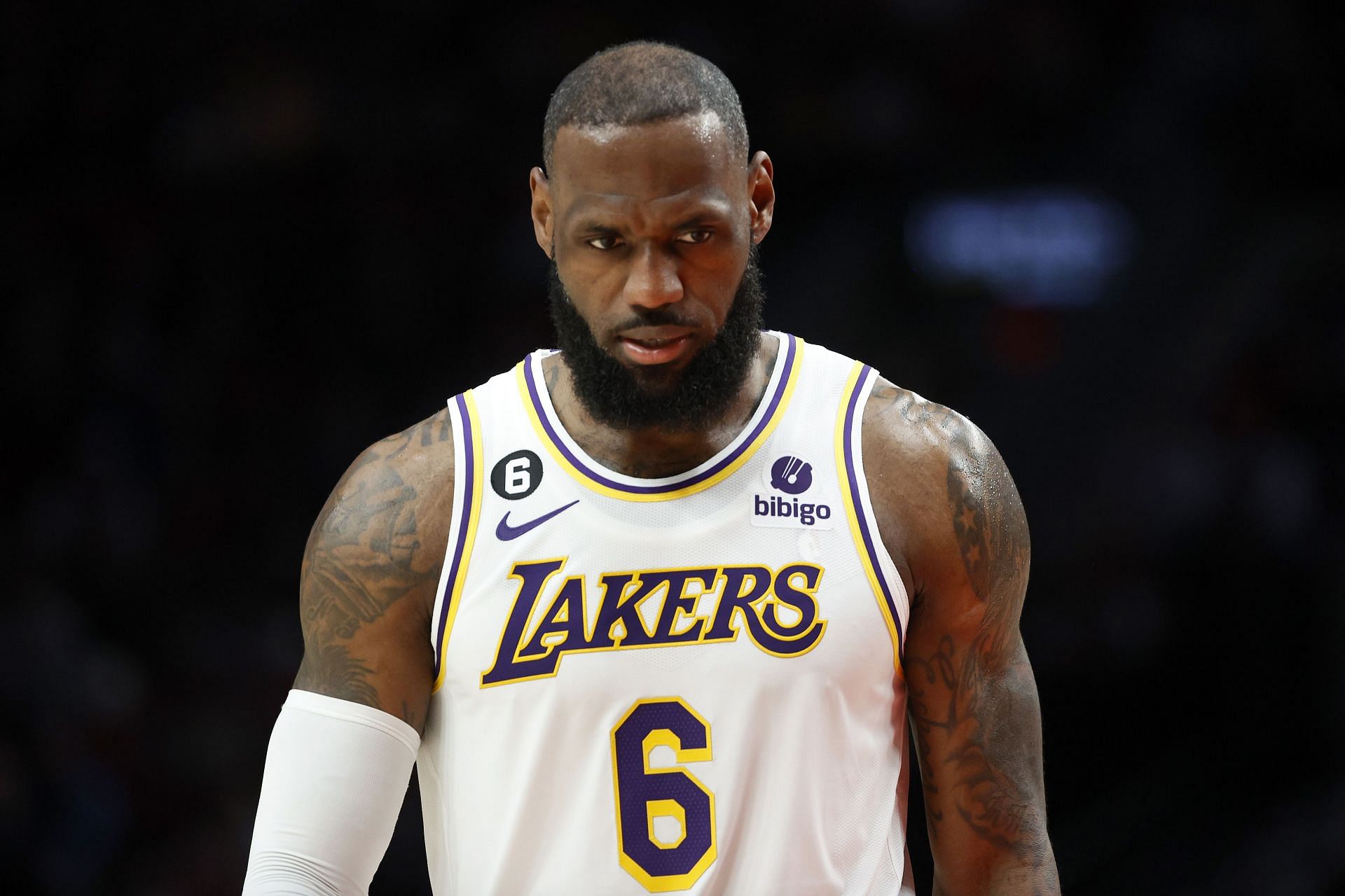 LeBron James of the LA Lakers