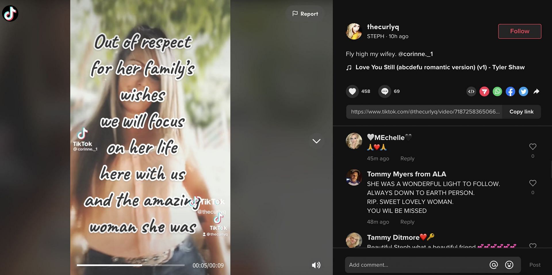 Steph stated that the family doesn&#039;t want to reveal the cause of the influencer&#039;s death. (Image via TikTok)