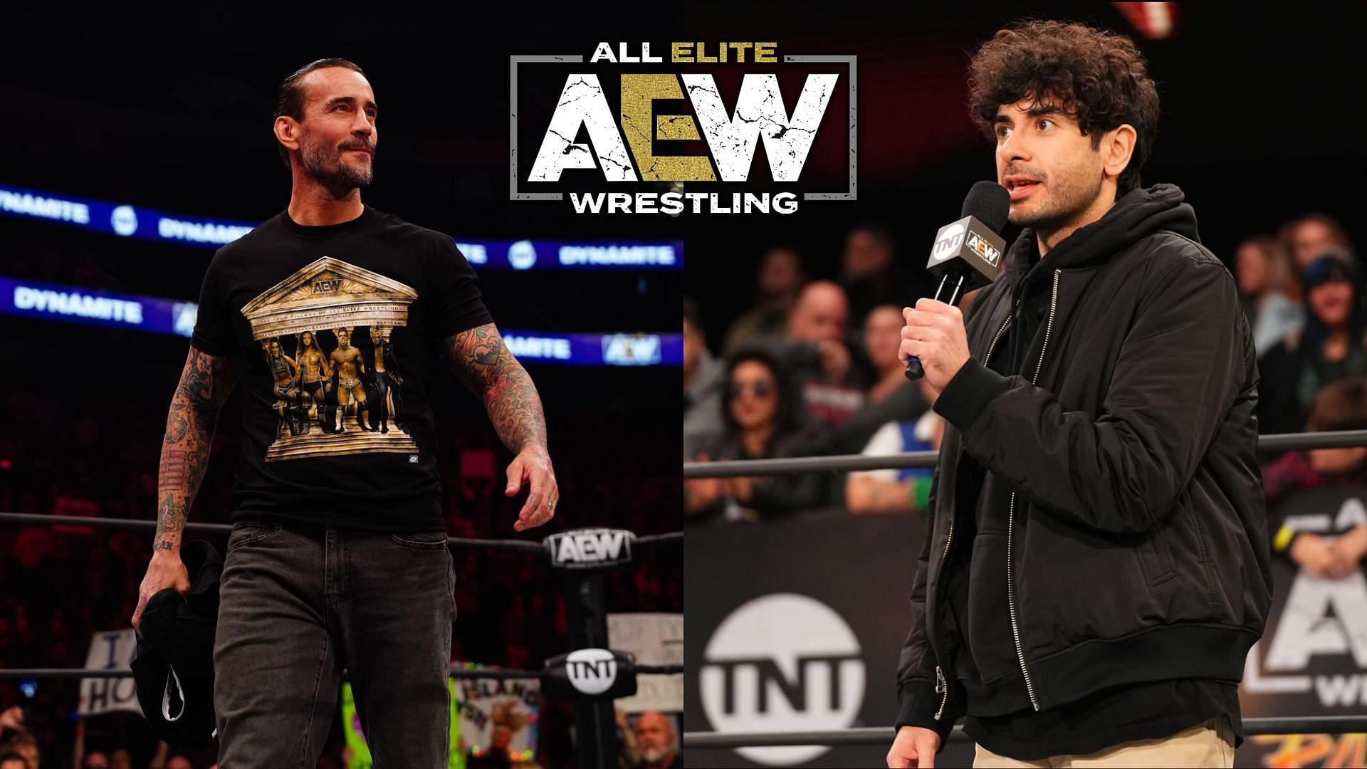 CM Punk (left), Tony Khan (right)