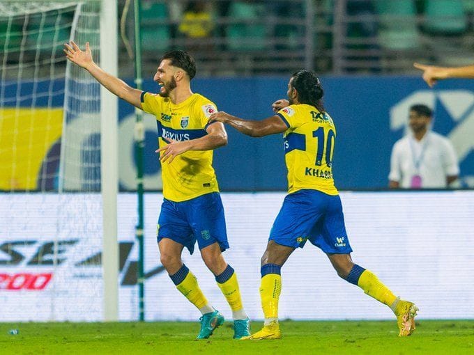 Kerala Blasters FC 20 NorthEast United FC Diamantakos double lifts