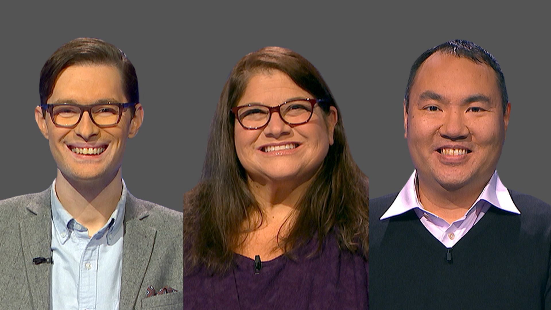  Stills of Troy Meyer, Kristina Zimmerman and David Maes (Image Via Jeopardy!/Twitter)