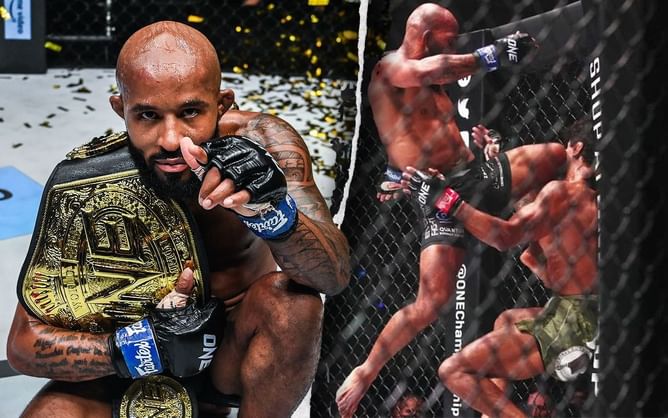 Demetrious Johnson’s flying-knee knockout of Adriano Moraes tops ONE’s 2022 KOs
