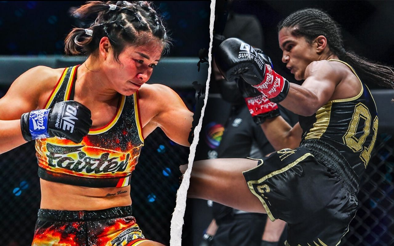 Stamp Fairtex (Left) will face Anissa Meksen (Right) at ONE Fight Night 6 on Prime Video