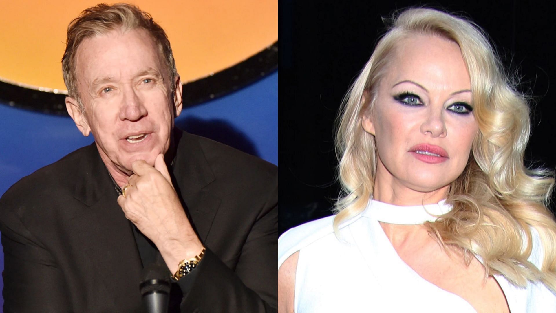 Tim Allen and Pamela Anderson. (Image via Alberto E. Rodriguez/Getty, Bauer-Griffin/Getty)