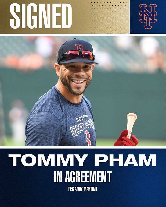 MLB fans react to the shocking news that Tommy Pham has been signed by the  Mets for the 2023 season - I'm sure he will take a stab at it