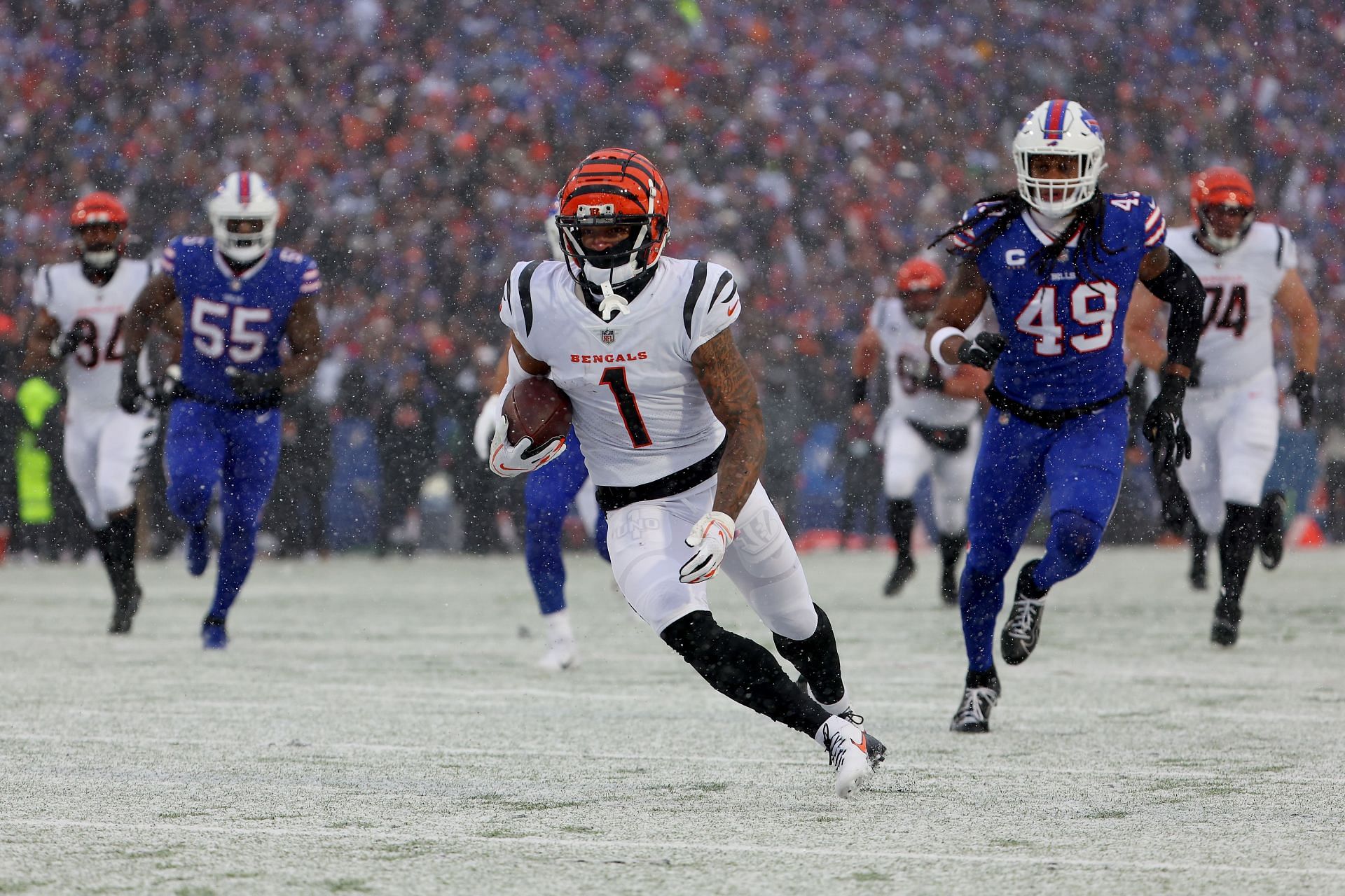 Was it a catch? Ja'Marr Chase's touchdown overturned in Bengals-Bills game