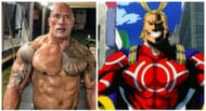 The Rock and All Might (Image via Sportskeeda)