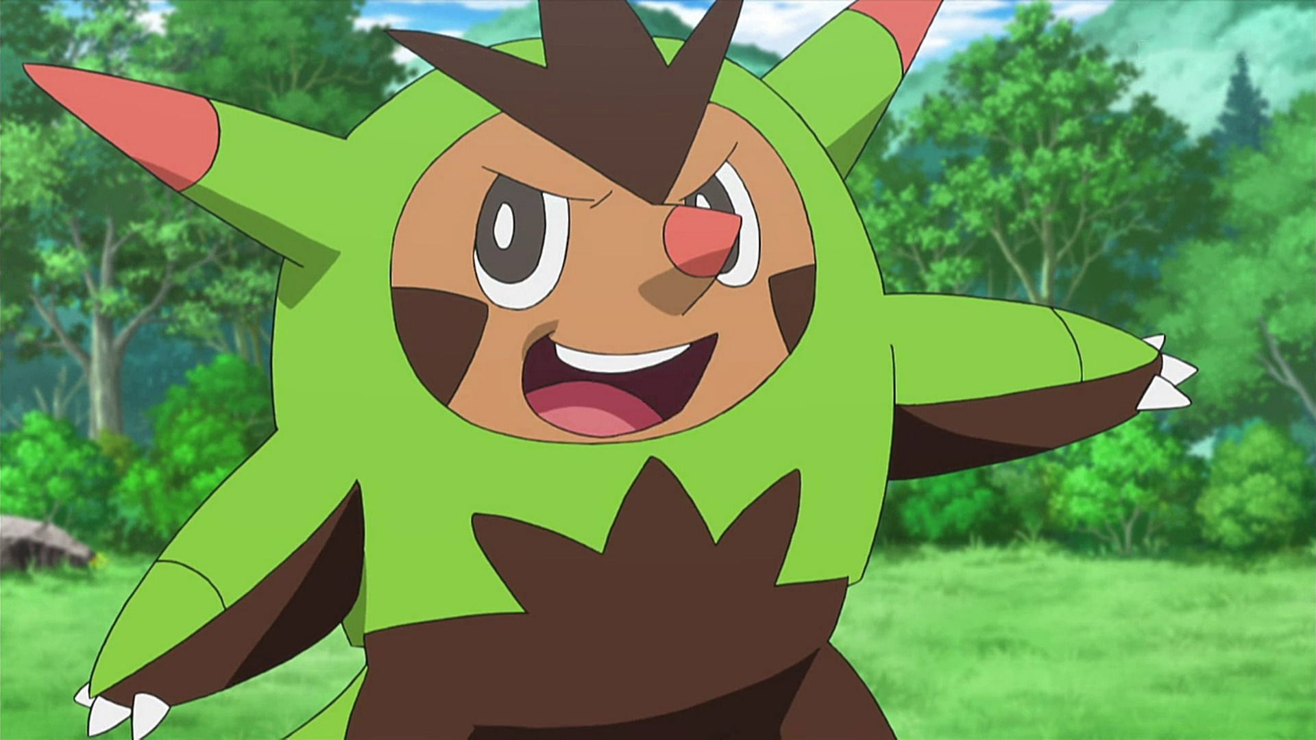 Quilladin as it appears in the anime (Image via The Pokemon Company)