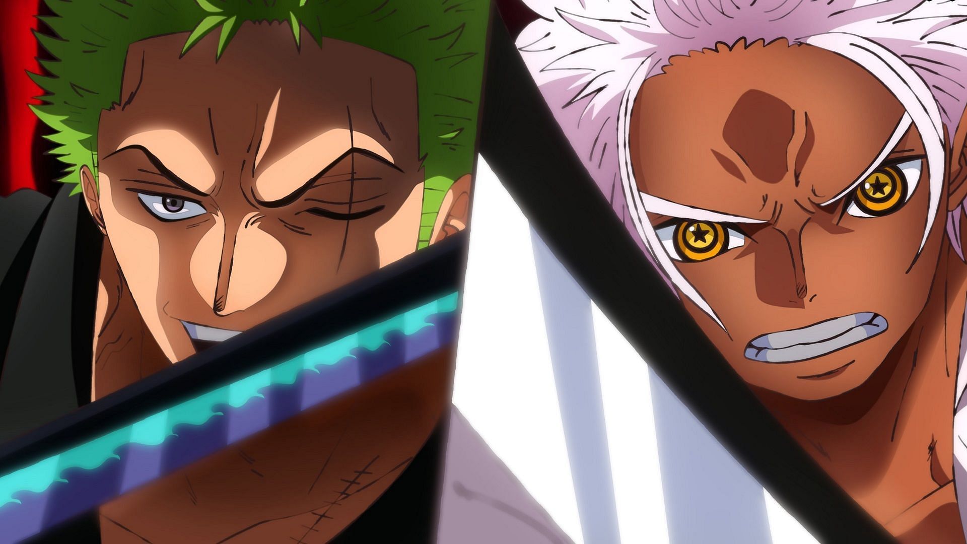 Zoro was smiling, while S-Hawk was shocked (Image via Eiichiro Oda/Shueisha, One Piece)