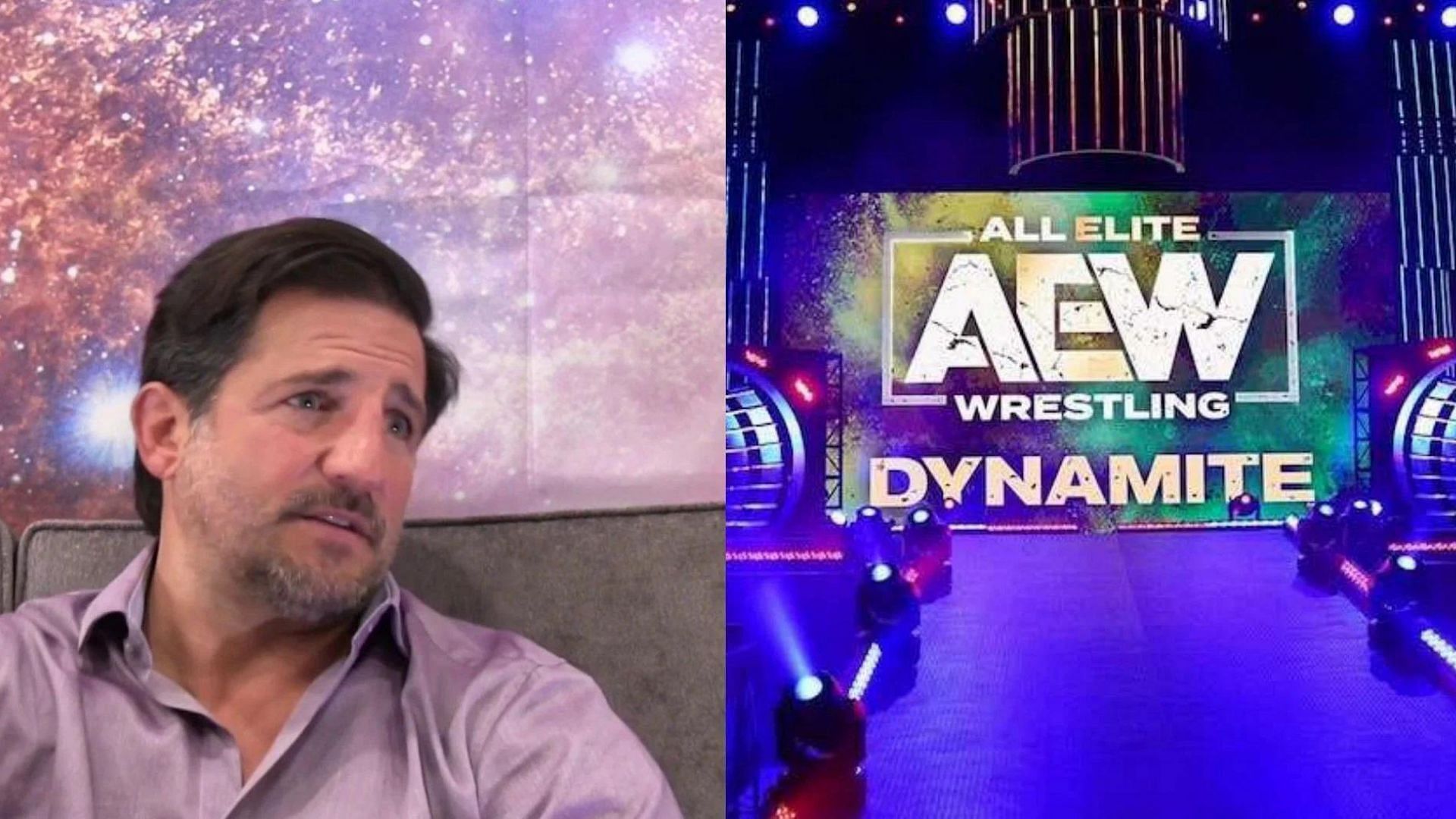 Disco Inferno (left), AEW Dynamite (right)