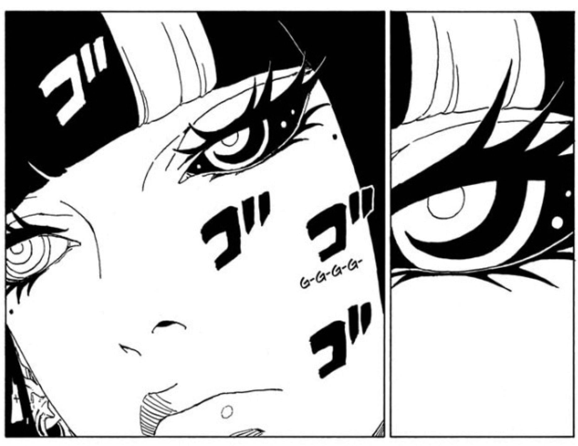 Eida&#039;s ocular power, the Senrigan (Image via Shueisha)