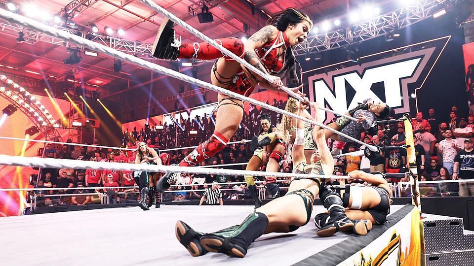 The Battle Royal had an unexpected end on WWE NXT New Year