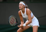 Kristina Mladenovic during the 2022 Wimbledon