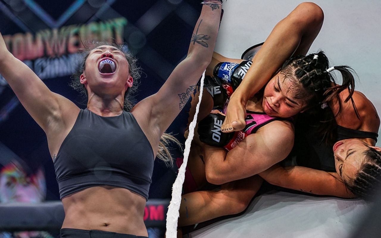 Angela Lee secured her eighth submission victory at ONE X