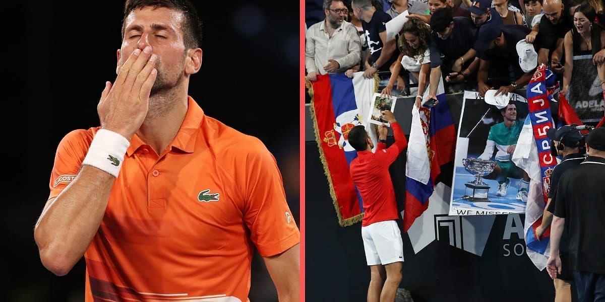 Novak Djokovic applauded the fans after winning the title in Adelaide.