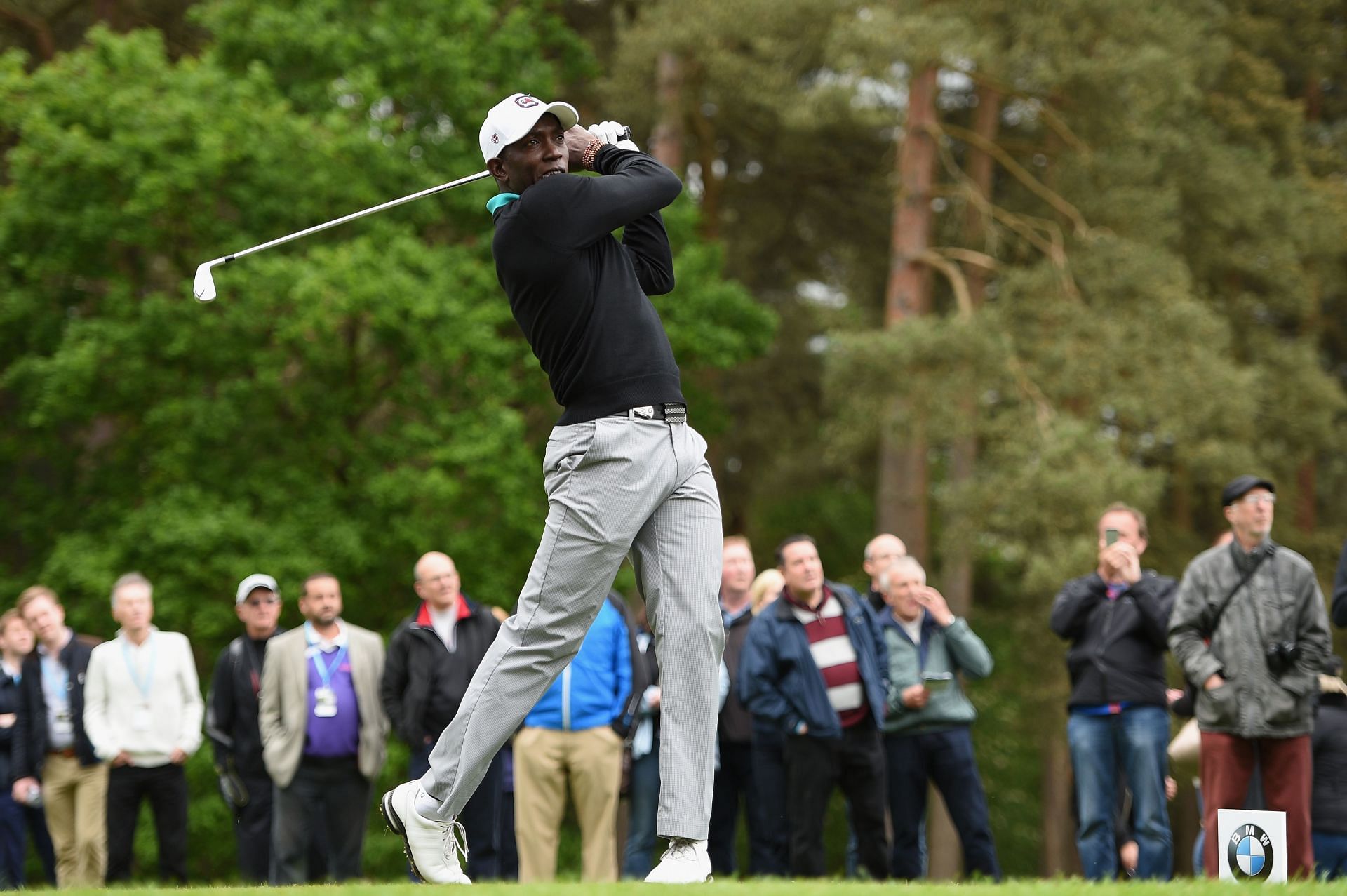 Dwight Yorke at the 2016 BMW PGA Championship - Previews (Image via Ross Kinnaird/Getty Images)