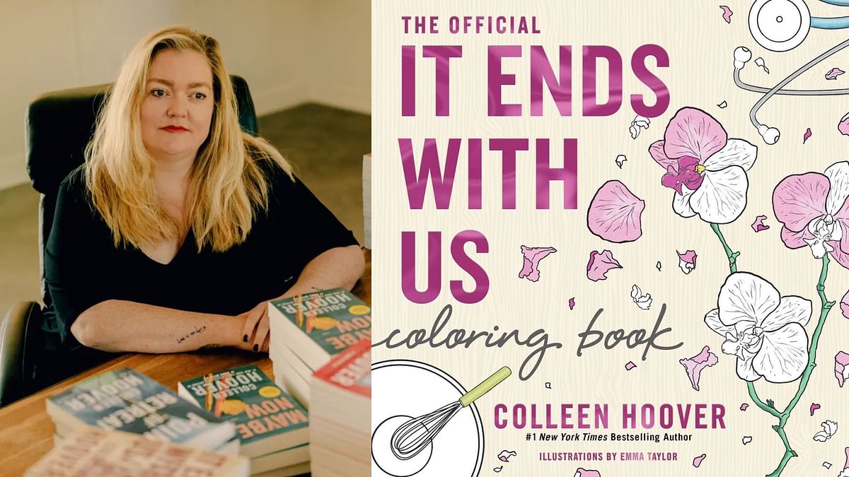 "Coloring in a woman's bruises is totally calming" Colleen Hoover's