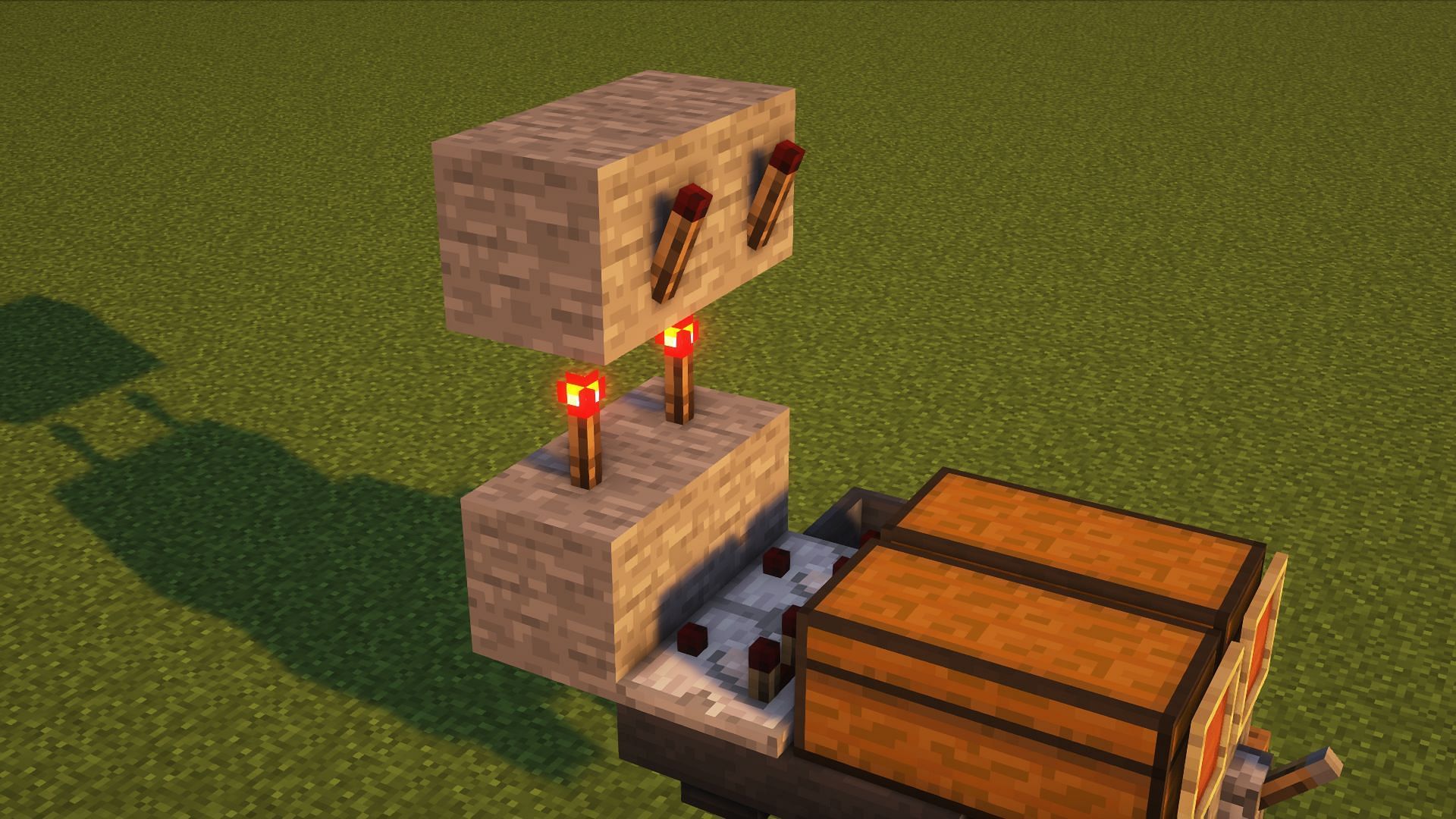 Step 5 making the redstone contraption in Minecraft (Image via Mojang)