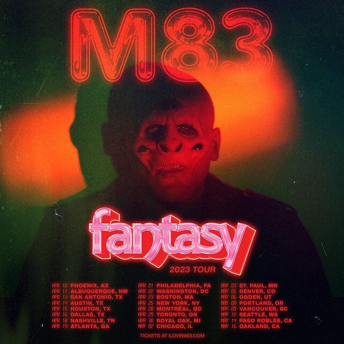 M83 Tour 2023 Tickets, where to buy, dates, venues, and more