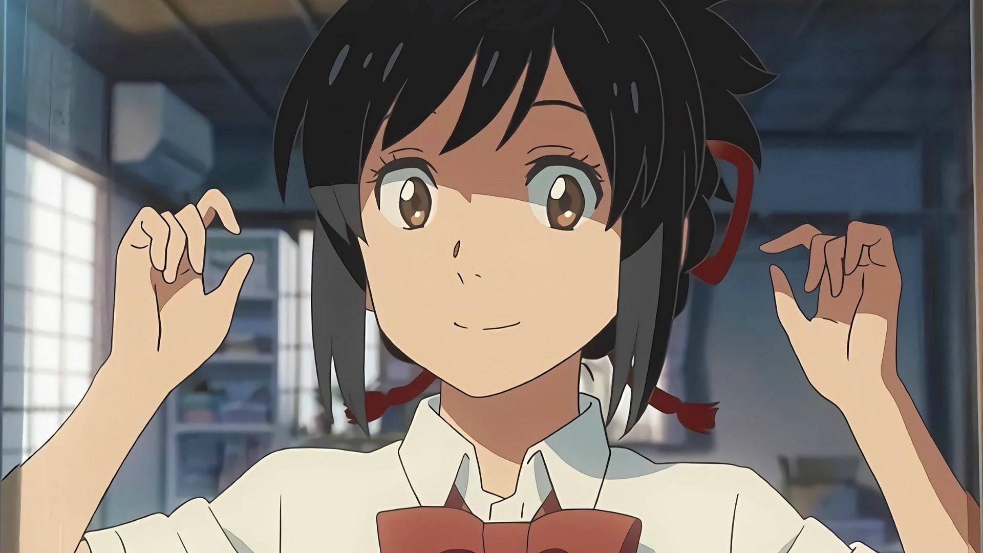 Mitsuha Miyamizu as seen in the anime (Image via CoMix Wave Films)