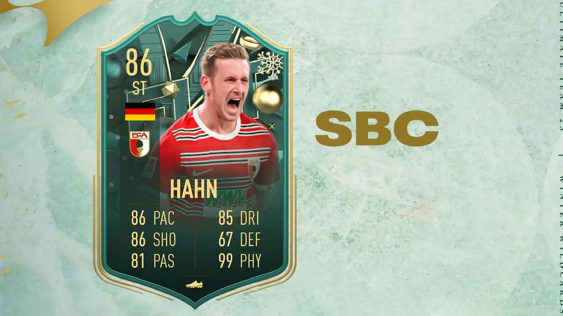 Andre Hahn Winter Wildcards SBC explained (Image via EA Sports)