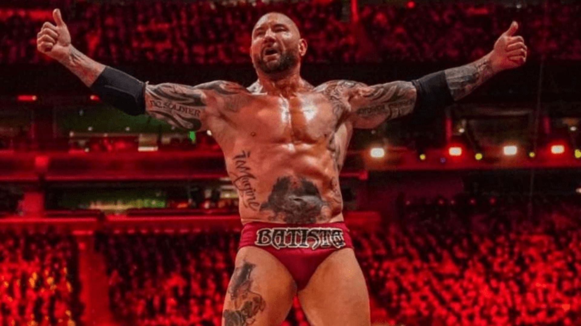 Batista was recently backstage on SmackDown
