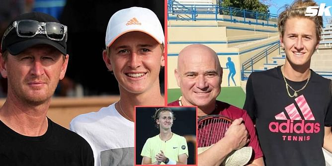 Sebastian Korda reveals reasons for ritual of tapping his father Petr Korda and mentor Andre Agassi's pillars before Australian Open entry