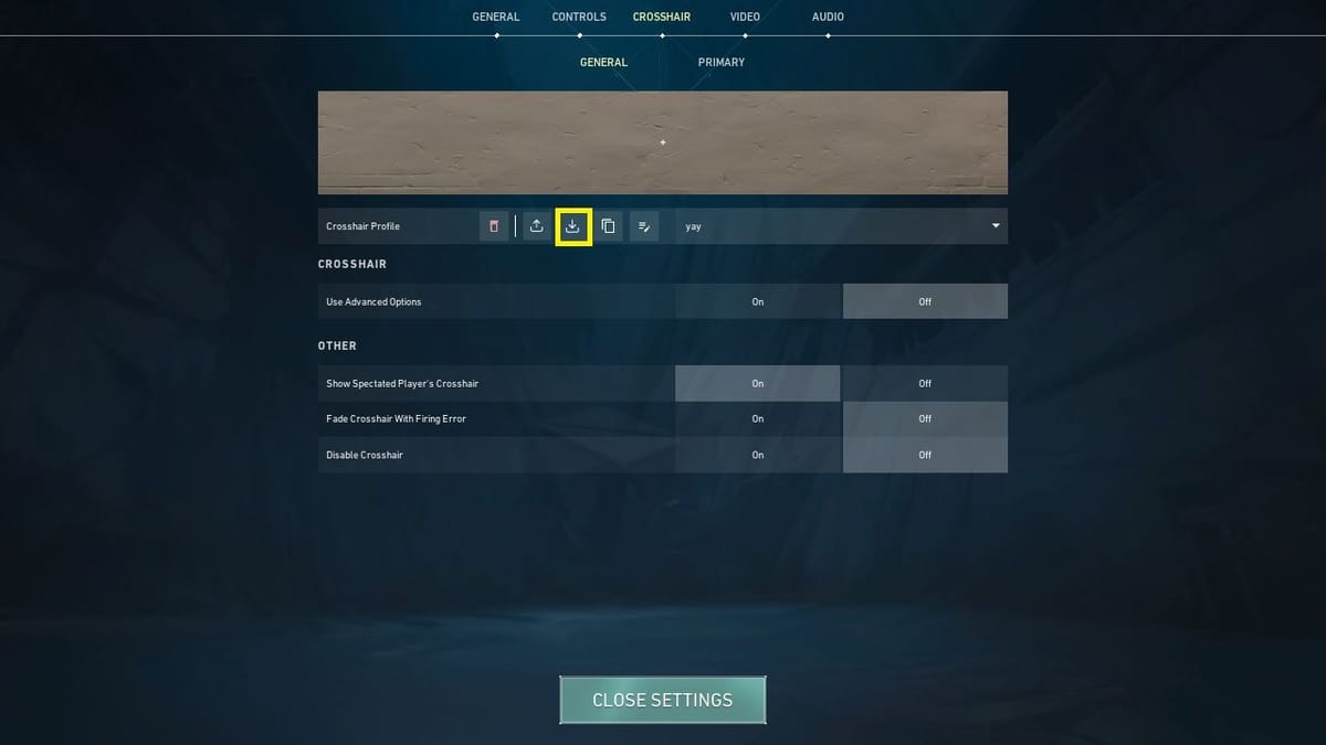 How to get yay's crosshair code in Valorant (2023)