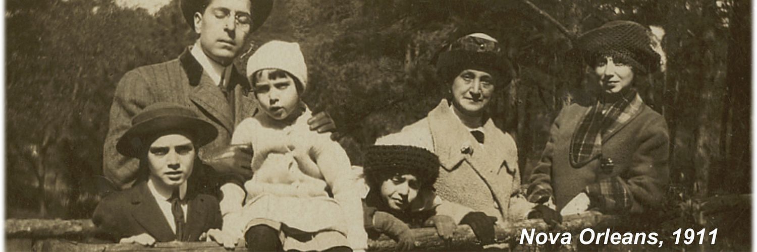 Maria Branyas Morera, with her family in New Orleans, 1911 (Image via MariaBranyas112/Twitter).