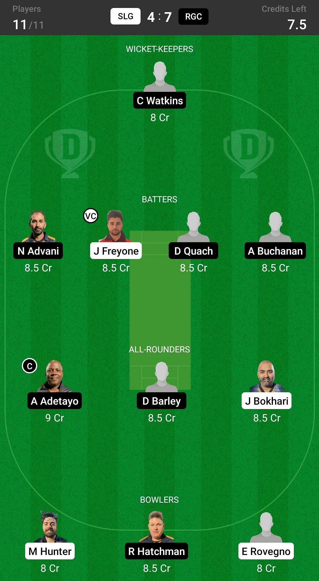 Sluggers vs Rugby CC ECS T10 Gibraltar Fantasy suggestion #2