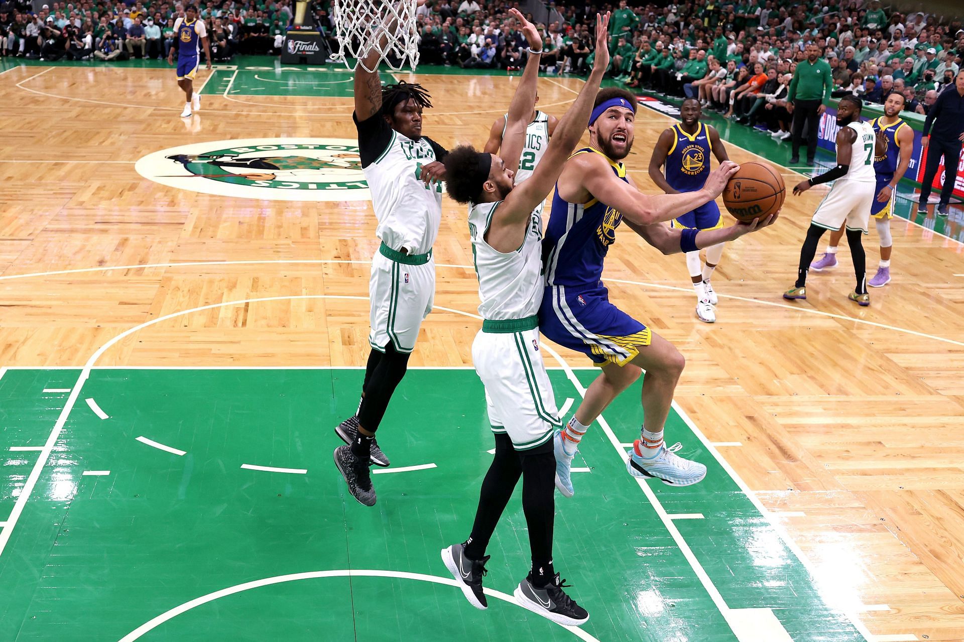 The Warriors already played against the Celtics this season.