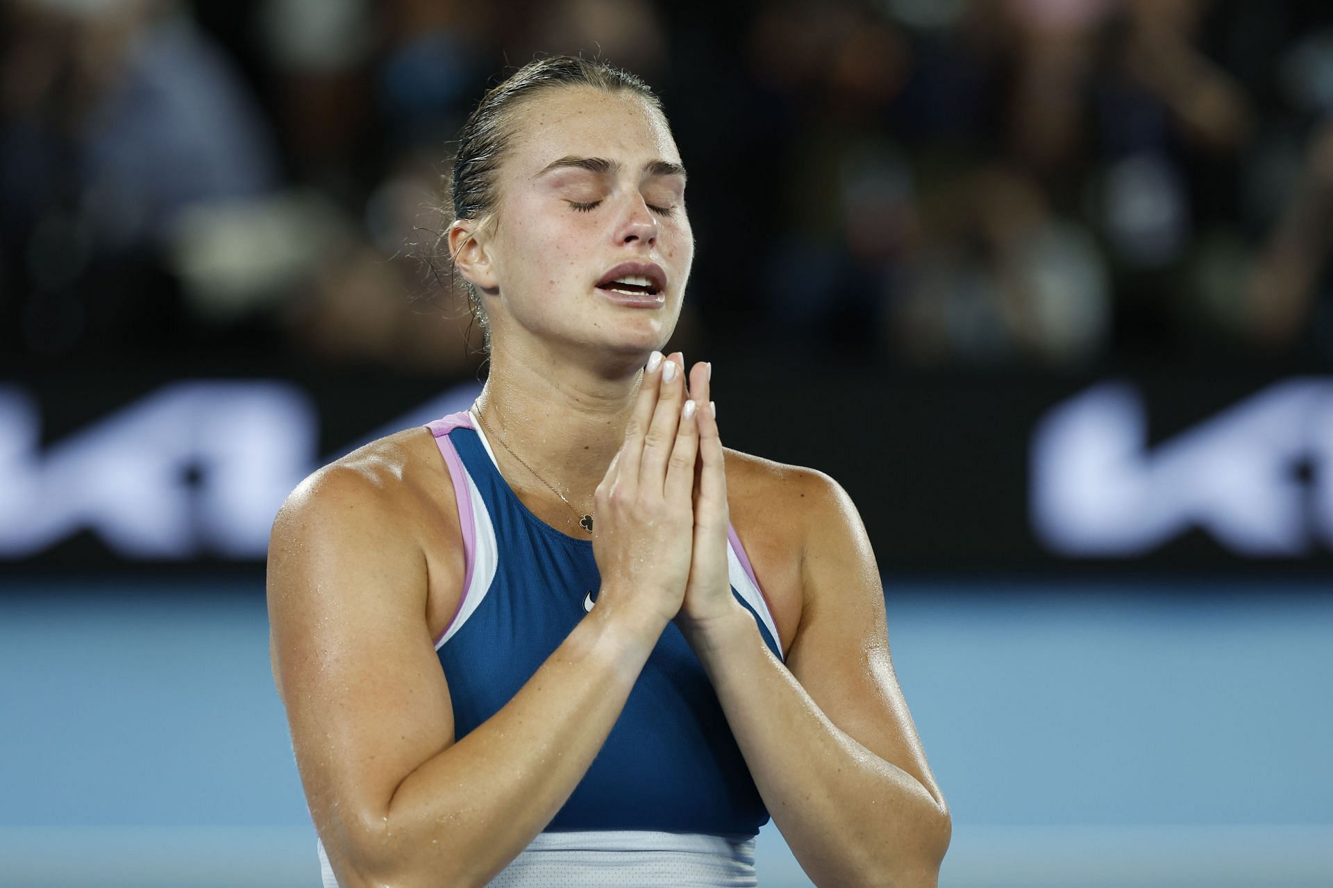 Aryna Sabalenka was a relieved woman after winning the 2023 Australian Open title