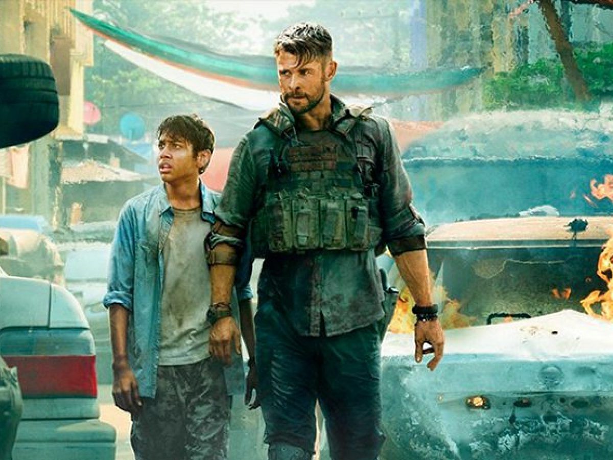 Chris Hemsworth in Extraction (Image via Netflix)