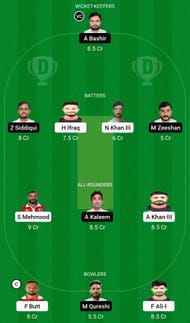 Dream11 Team for Bousher Busters vs Khuwair Warriors - Oman D20 2023.