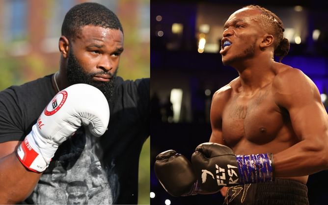 KSI explains why a fight against Tyron Woodley doesn't "excite" him