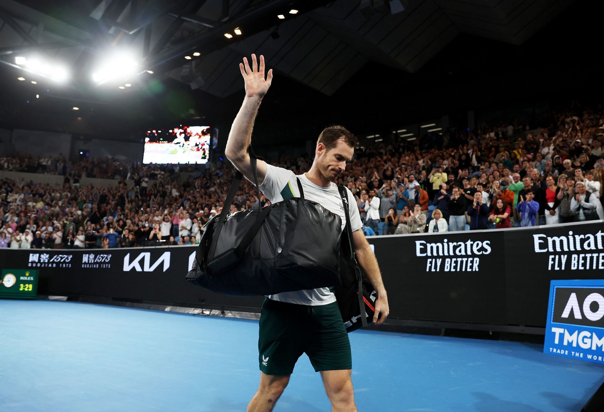Andy Murray received a standing ovation on Saturday