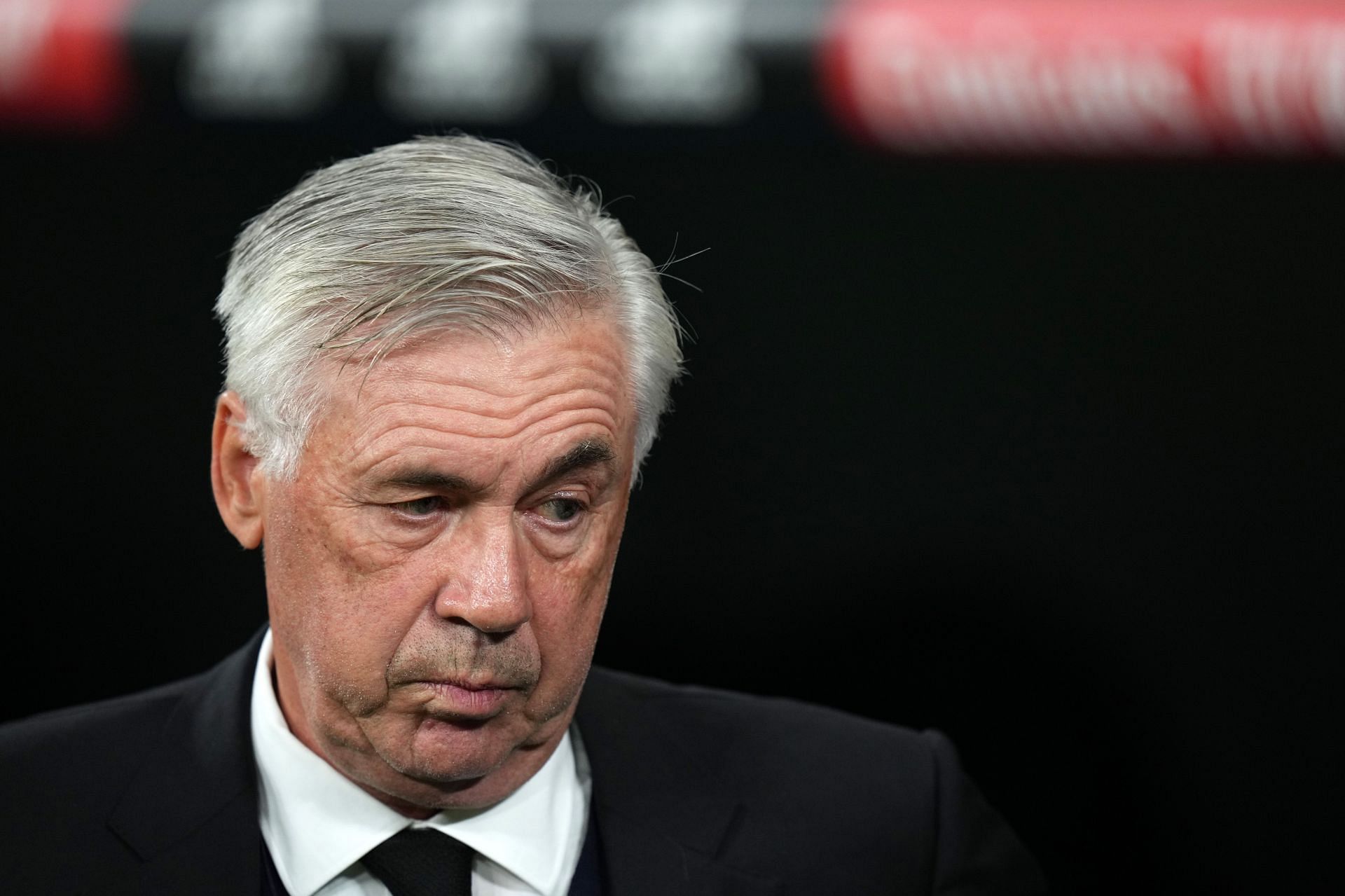 Carlo Ancelotti was displeased with his side&#039;s first half performance.