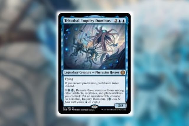 mtg indestructible counter cards Drivnod, Carnage Dominus (Borderless Ichor) [Phyrexia: All Will Be One main image 0