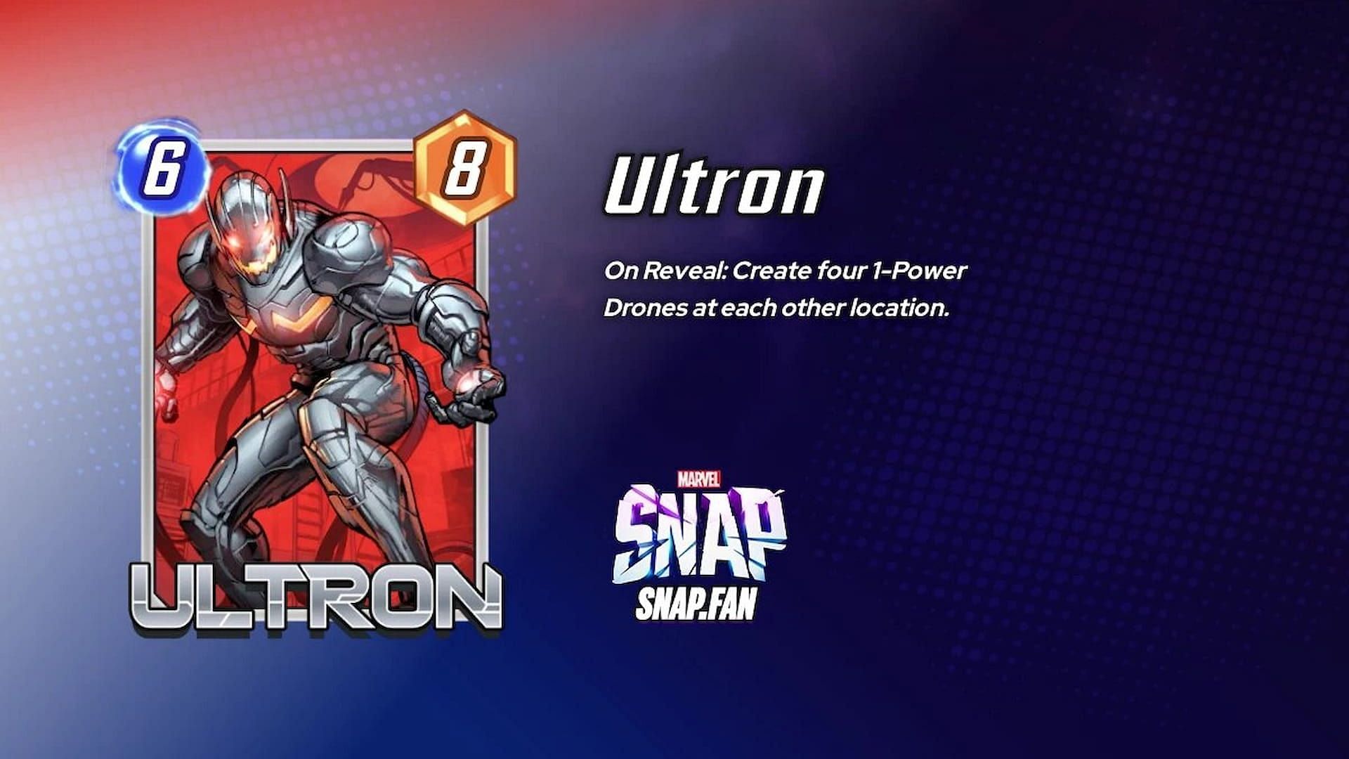 All Ultron card variants in Marvel Snap